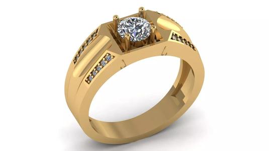 Womans Diamond ring Printable Model