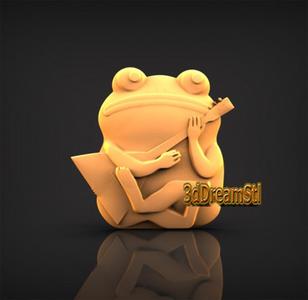 toad STL model, CNC router engraver, artcam, aspire, cnc files, wood, art, wall decor, CNC