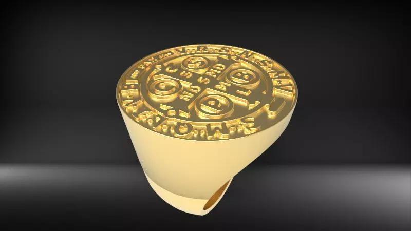 St Benedict Exorcism Ring Christian Catholic Jewelry