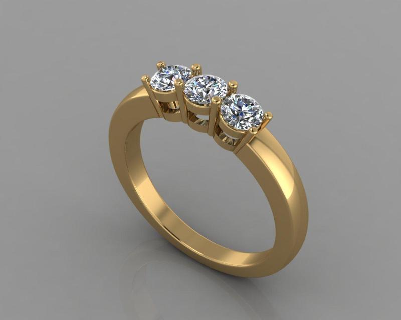 Solitaire Wedding Engagement Ring