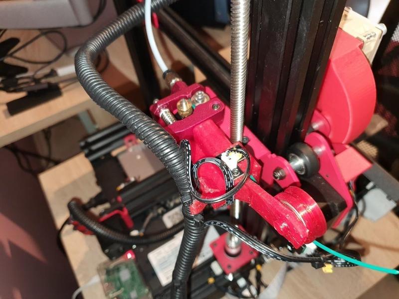 Alfawise U30 Pro bracket for aluminium extruder + Sensor + guide + Wires support