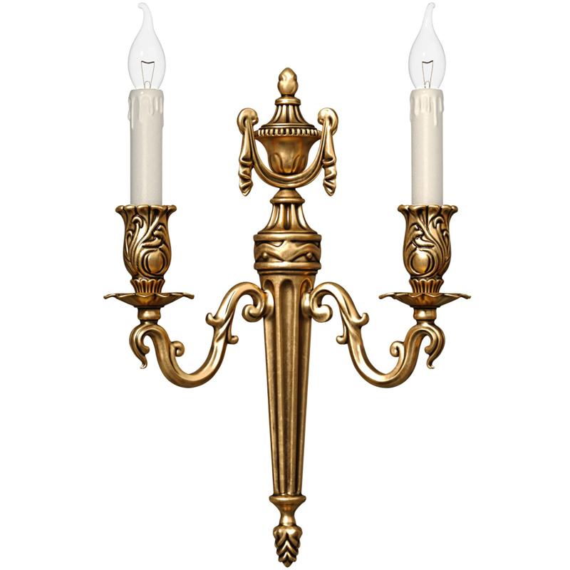 Gold Antique sconce Light in classic style Wall lamp candlestick 3D model