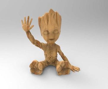 baby groot happy hollow