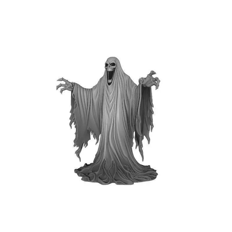 White Ghost Horror Halloween 3D Printed Spooky Decor Model