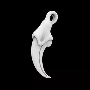 Raven Claw Pendant 3D Printable Model