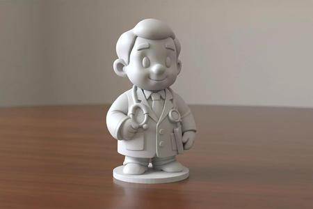 Cartoon Doctor 3D Printable