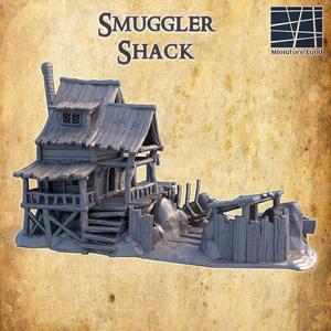 Smuggler Shack Tabletop Terrain 28 MM