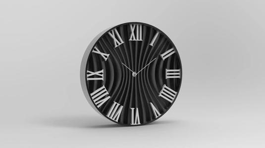 20 cm wall clock curtain model