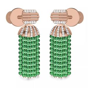 Hanging Diamond Drops Earrings 3dm render details