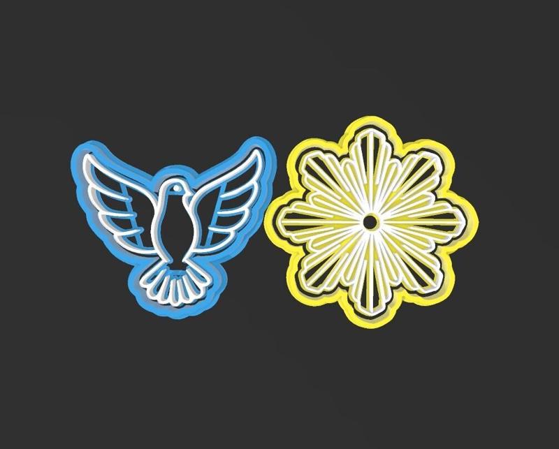 Espiritu Santo, set cookie cutters 60mm
