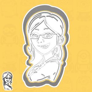 Minions / Despicable Me cookie cutters - Margo Gru (style 2)