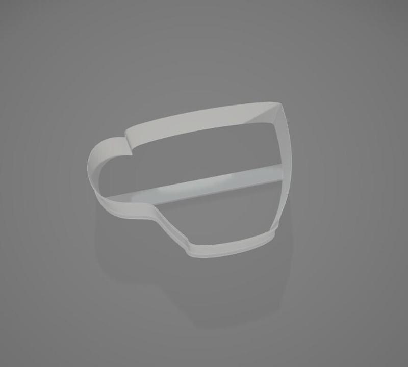 Tea cup cookie cutter