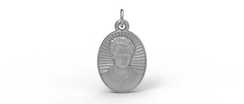 Oval Religious Pendant