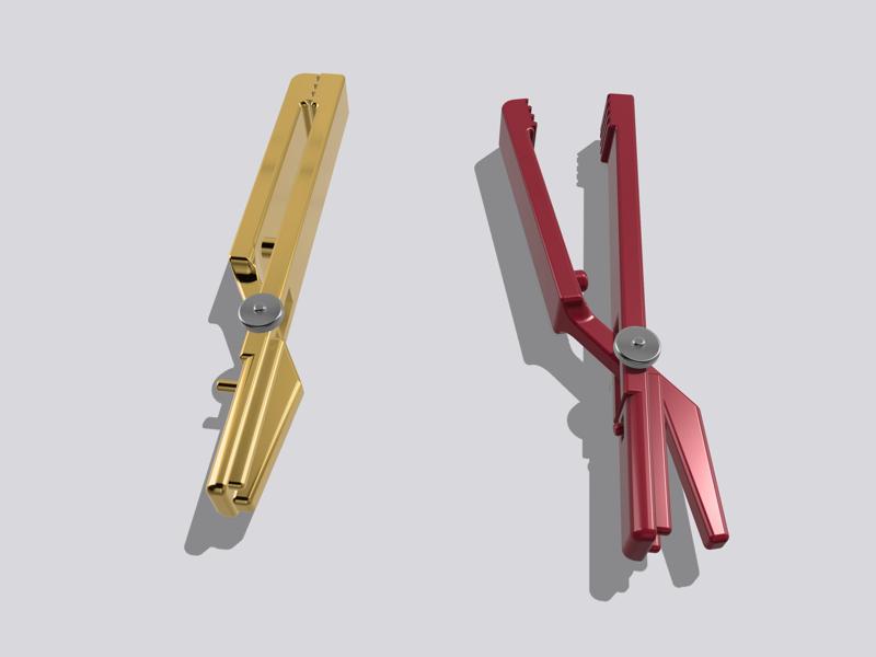 Photography paper darkroom tongs v2