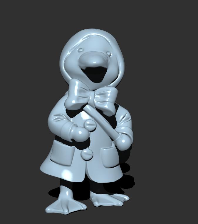 goose in a raincoat