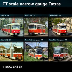 TT scale narrow gauge Tatra trams