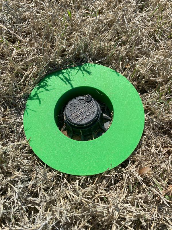 Sprinkler grass ring