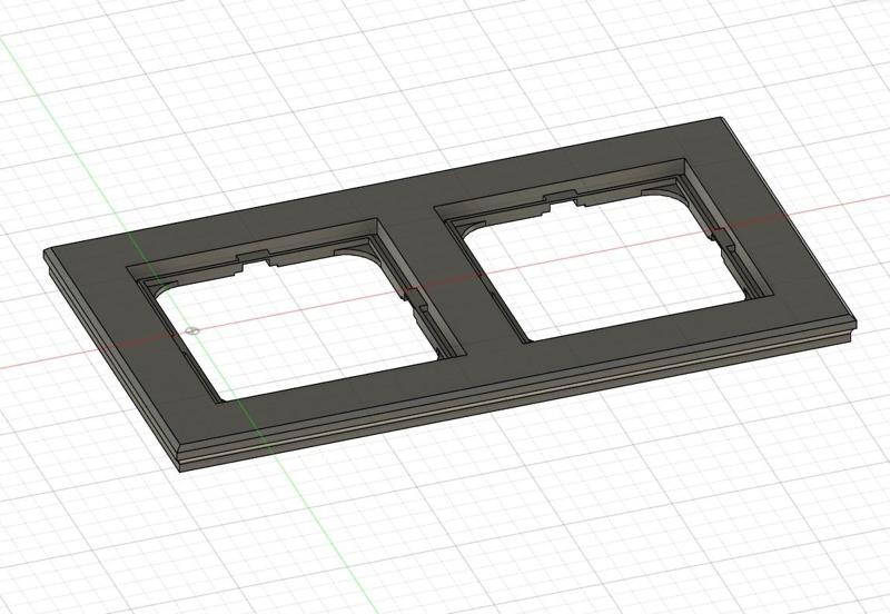 Electrical socket double frame / Podwójna ramka elektryczna pasujące do gniazda Ospel