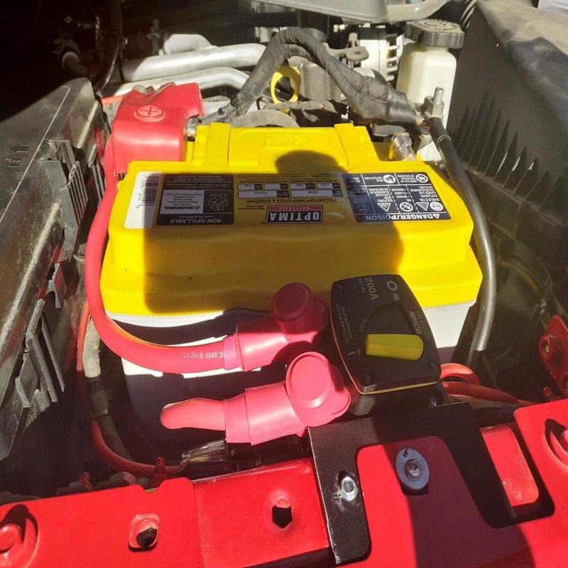 JL Wrangler Winch Circuit Breaker Mount for Warn VR Evo 10S or Similar v2