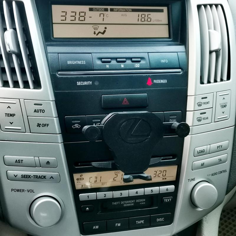 Gravity car phone holder CD mount