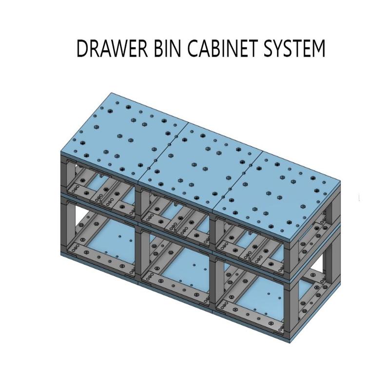 Drawer Bin Cabinet System