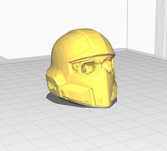 Helldivers 2 helmet with skull