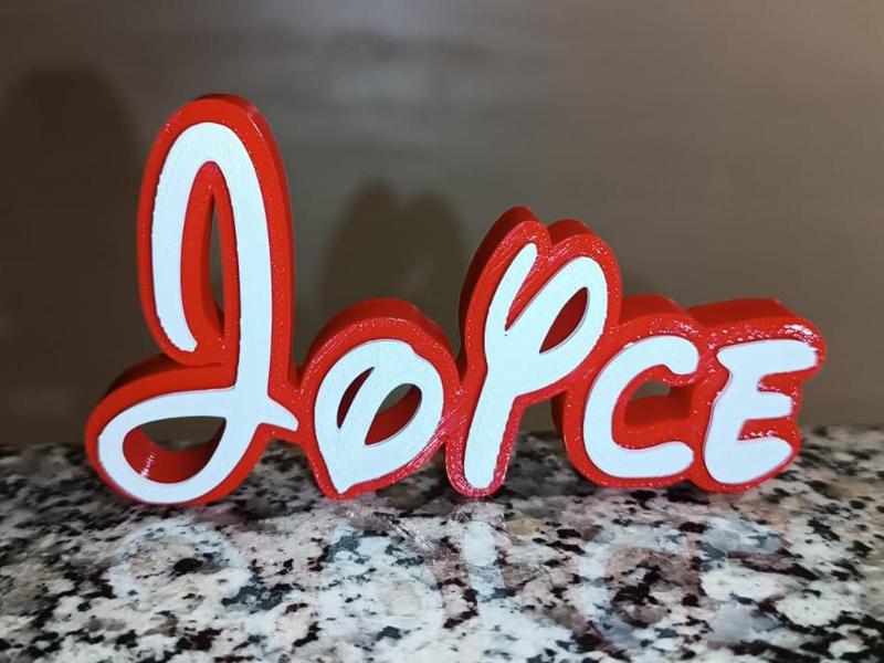 Disney Name Sign Joyce Kid Room Wall Decor 3DART