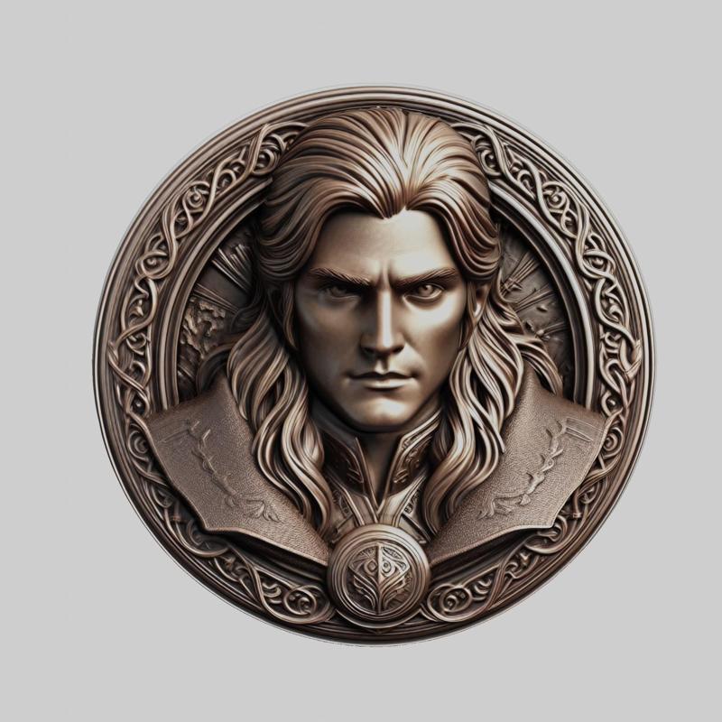 Legolas Lord of Rings Medallion for CNC Router Laser & 3D Printer