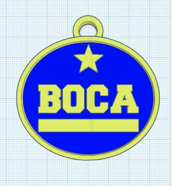 Boca Juniors Logo Keychain