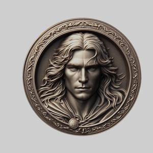 Eowyn Lord of Rings Medallion for CNC Router Laser & 3D Printer