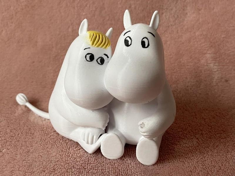 Moomintroll and Snorkmaiden / Mumínek a Ferka