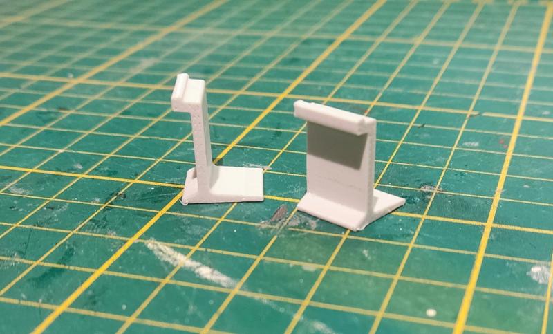 H0 1:87 scale Concrete platform edge segment