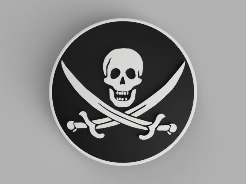 hood / trunk logo Jack Rackham 82mm / 74mm for BMW vehicles