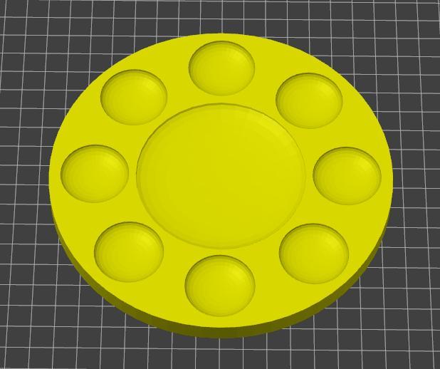 Simple paint palette