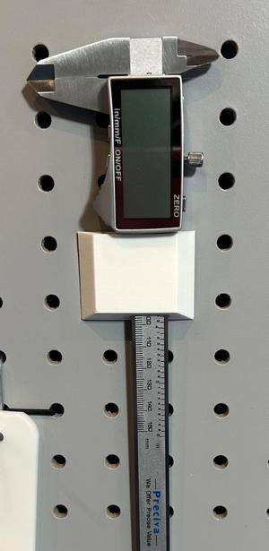 Pegboard Caliper Mount (Fully Parametric)