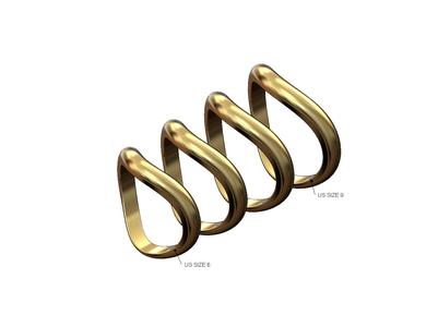 Curved dome stacker band 3D print model