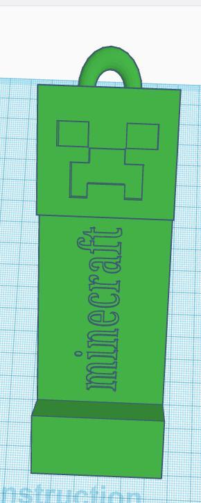 porte clé creeper Minecraft