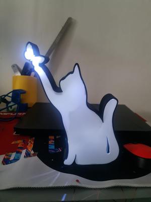 Cat lamp