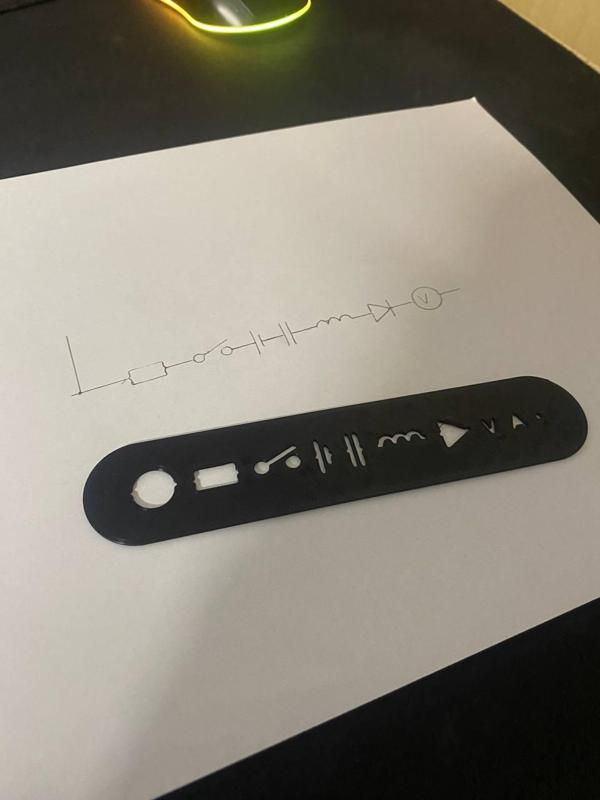 Basic electronic circuit components template