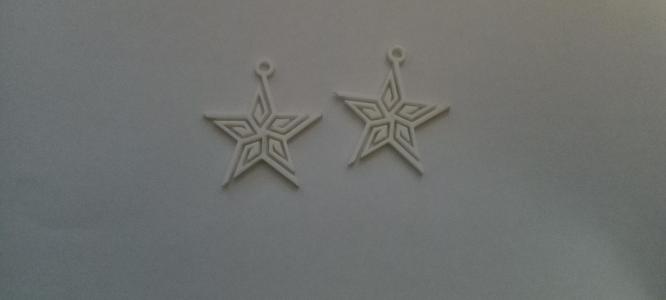 stars earrings and necklace
