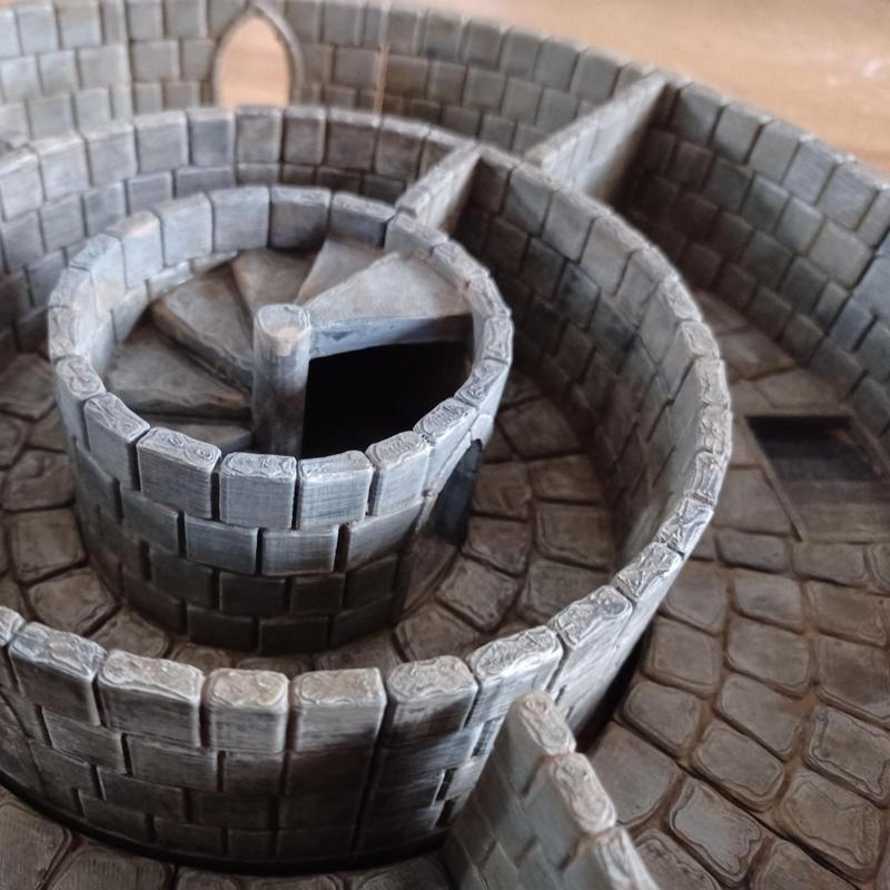 WDhex Revolving Labyrinth - stairs for basic stone set