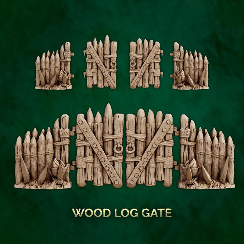 Wood Log Gate