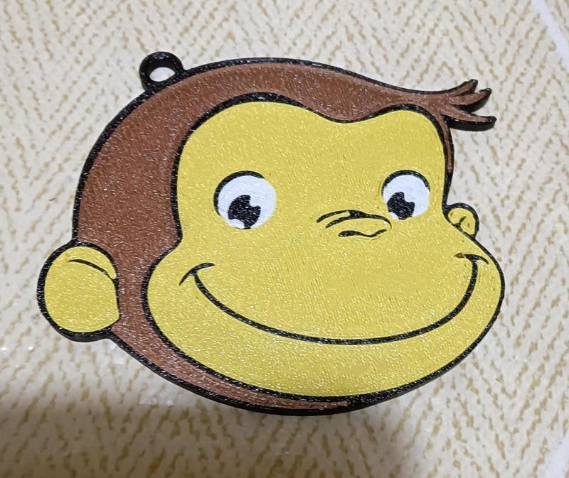 Curious George Keychain