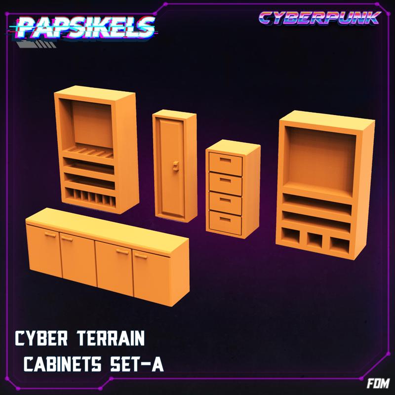 CYBER TERRAIN CABINETS SET A