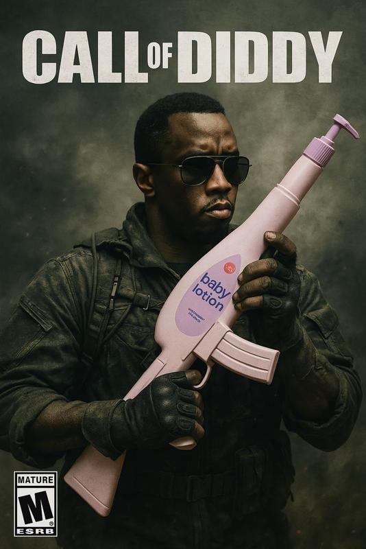 Call Of Diddy - Lotion Gun  - Baby Oil - Meme - Duty Prop Cosplay