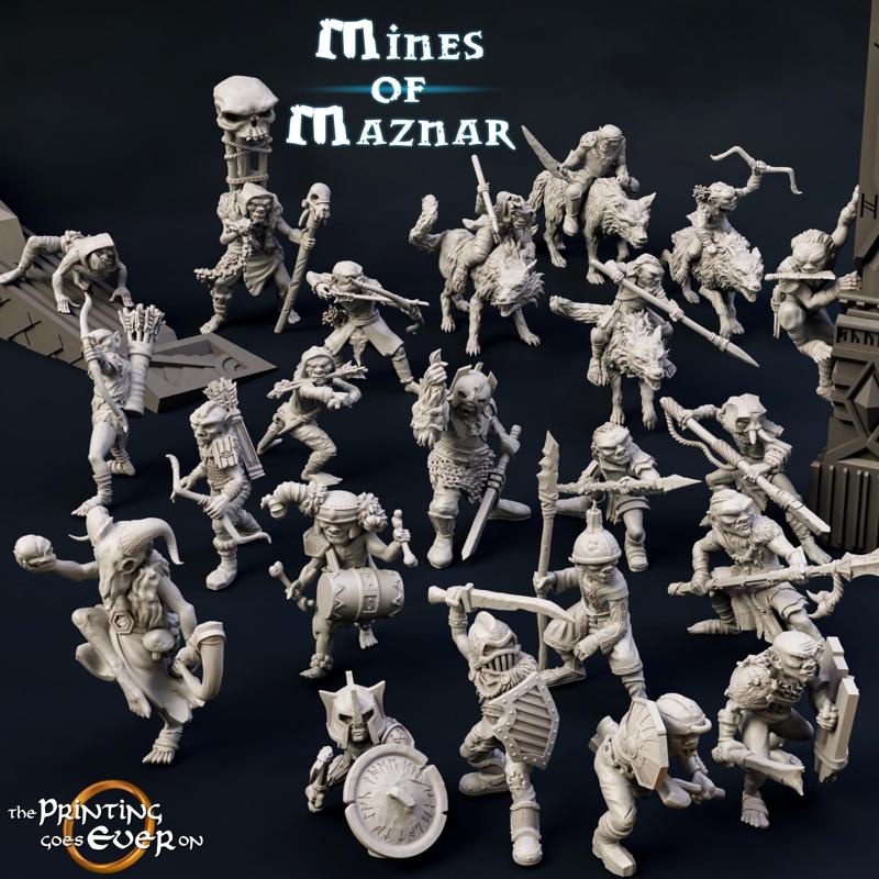Maznar Goblin Army - Presupported - 27 Models