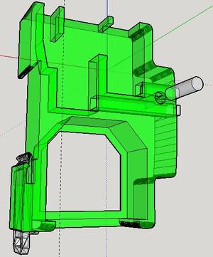 Shelly 2.5 single DIN rail clip 