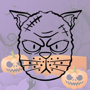 Cat Halloween Cookie Mold