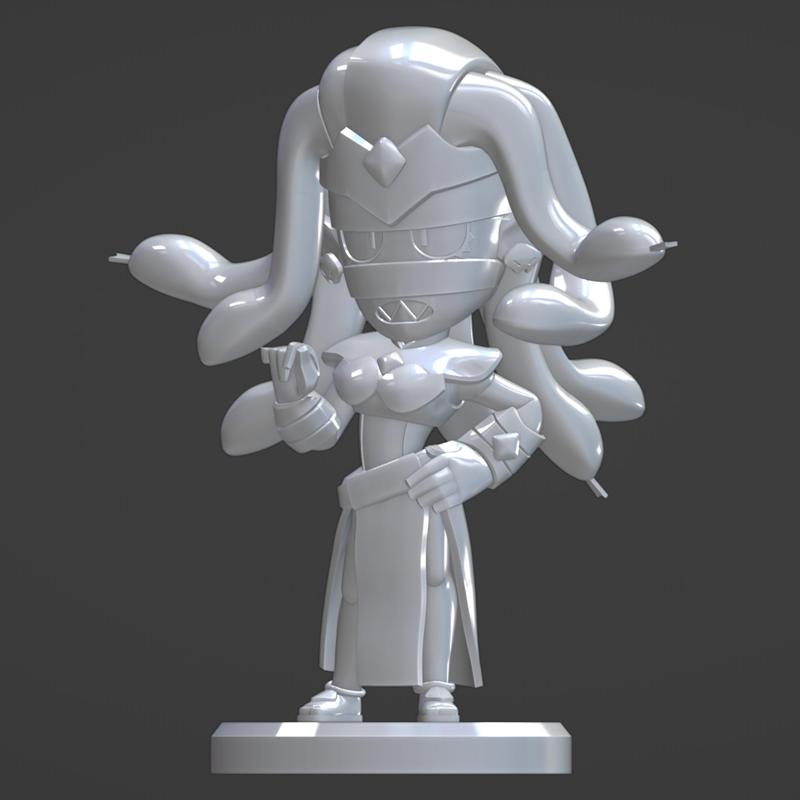 MEDUSA EMZ ACTION FIGURE BASE - BRAWLS STARS