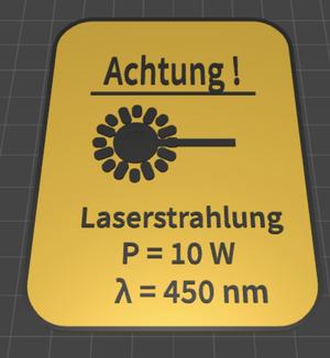 Achtung! Laserstrahlung